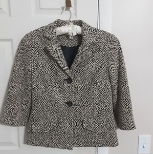 Coldwater Creek Black/ivory Size 12  Jacket